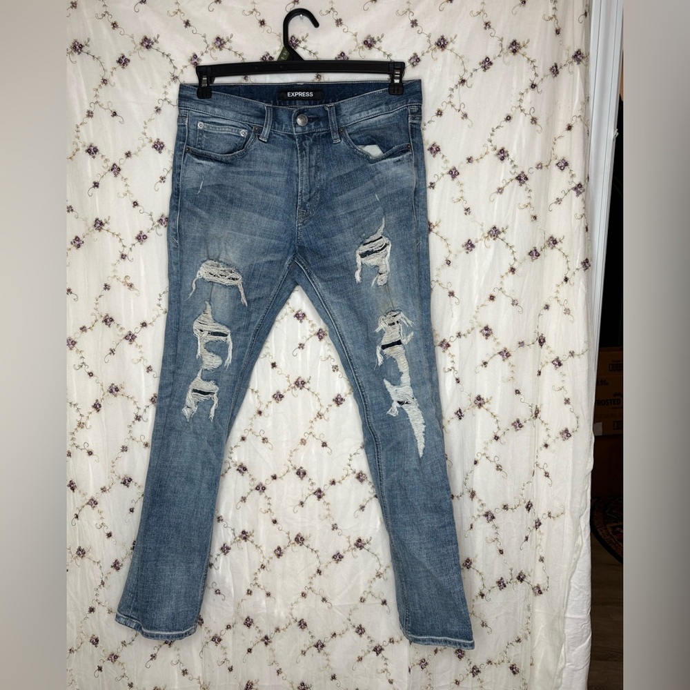 Express Ripped Denim Jeans